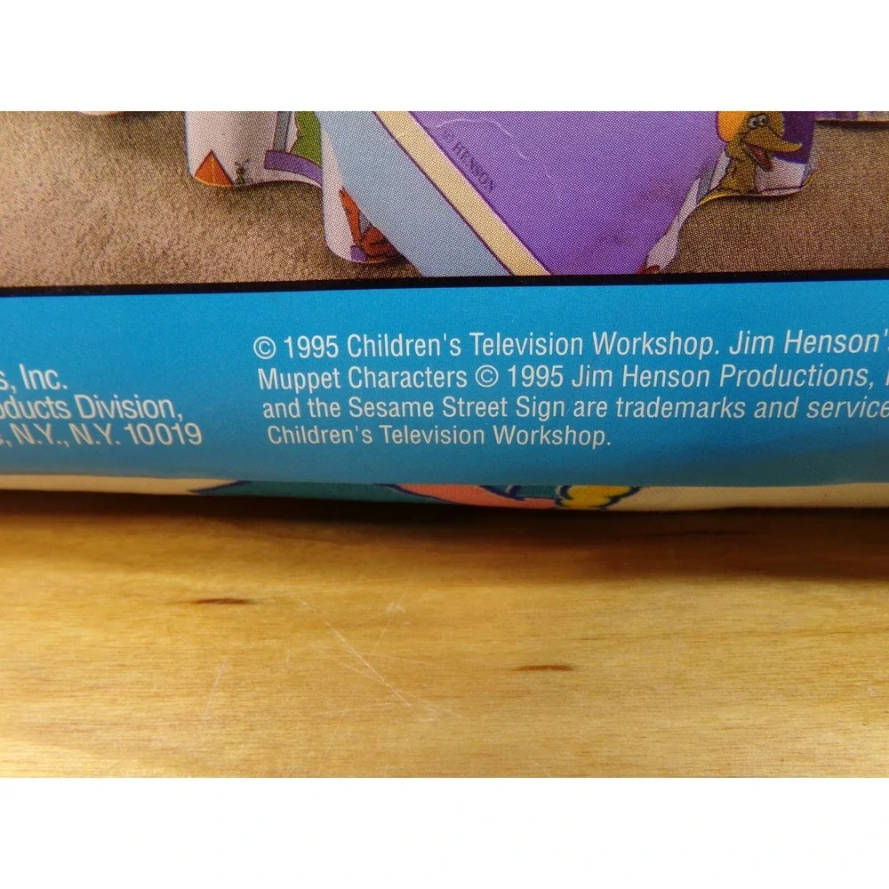 Vintage Sesame Street Full Sheet Set Jim Henson 1995 4 Piece Set Made in USA NEW